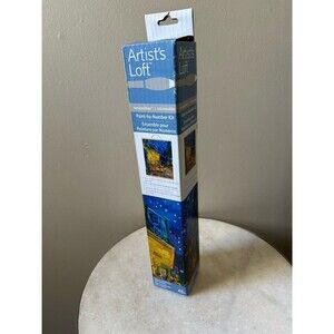 Artist's Loft Paint by Number Kit "Terrace at Night" Paint and Sip Craft 16”x20”